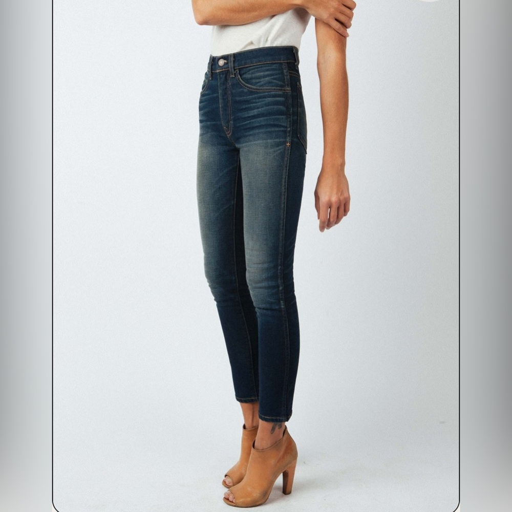 Imogene + Willie the Josette Jean High Rise Skinny Jeans Dark Wash Slim Leg